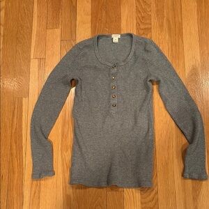 J. Crew women’s Gray Long Sleeve Top Xs